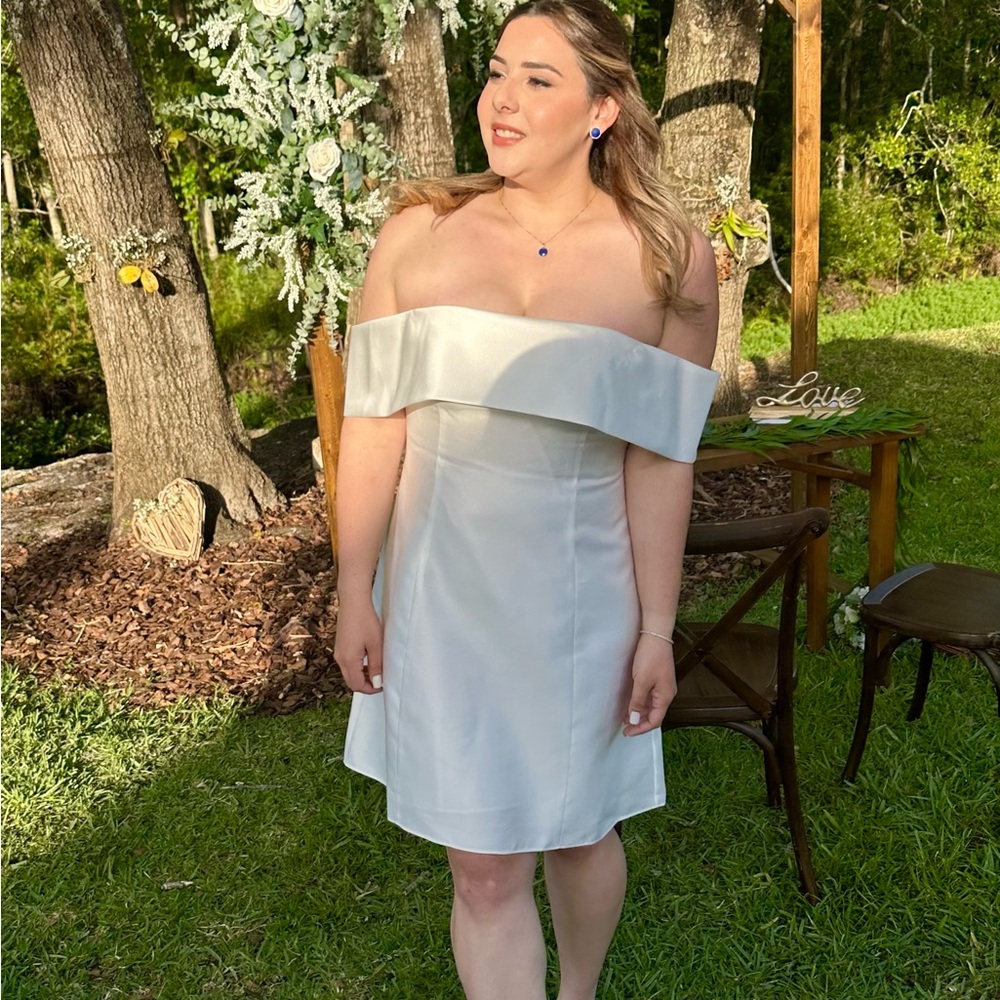 Off-Shoulder Wedding Dress - David’s Bridal